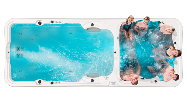 Hydrozone dual zone swim spa