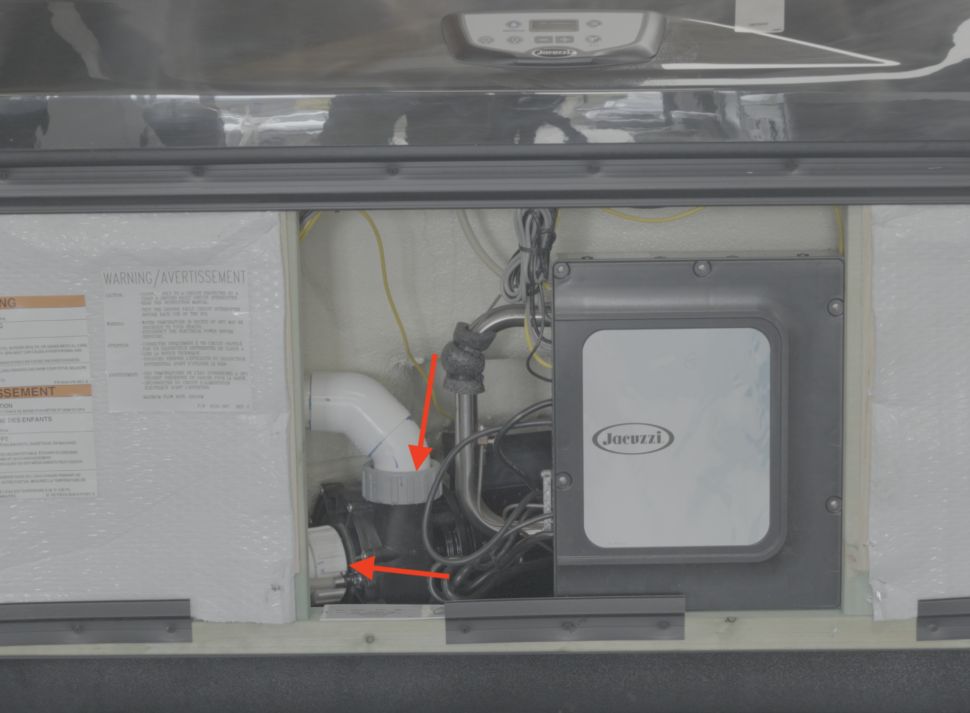 Barrel union on Jacuzzi pump