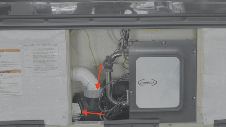 Barrel union on Jacuzzi pump