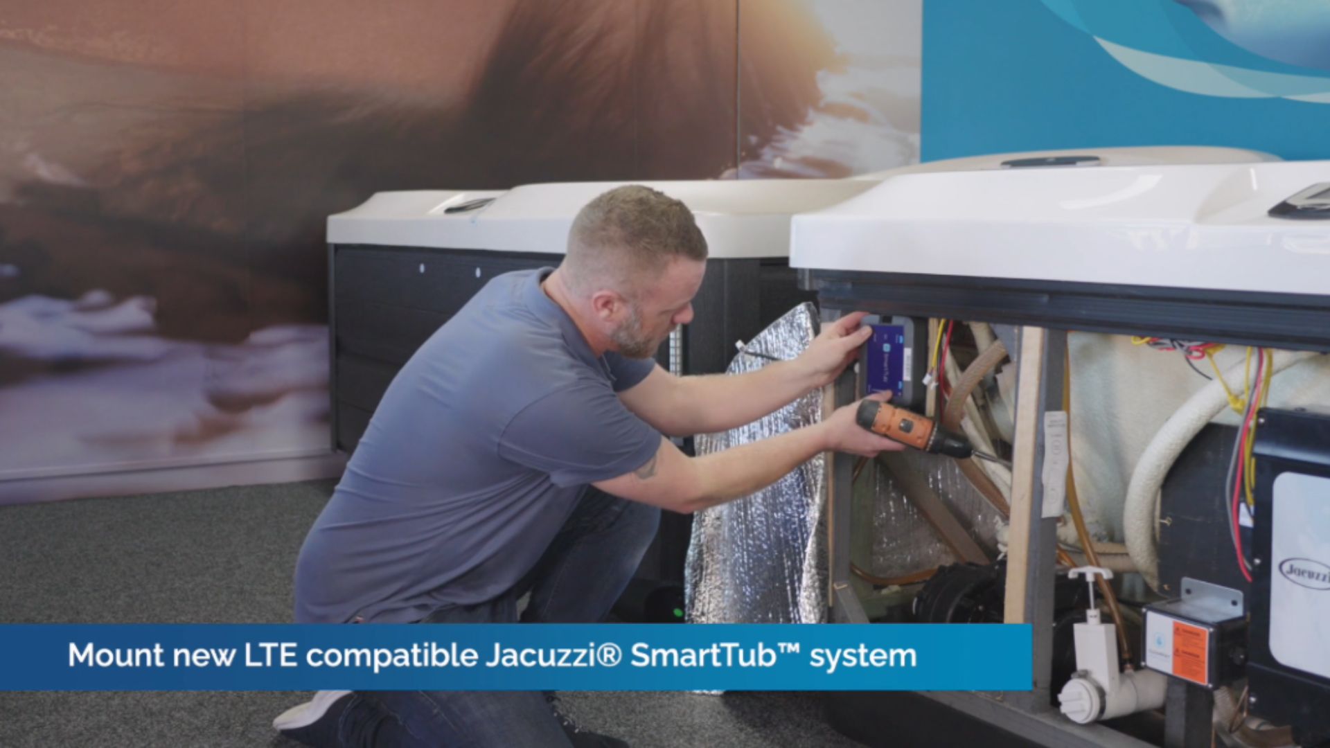 mounting new smarttub