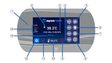 Realtech Spa Button How to use SpaNet™ controls on a spa | Spa World Australia
