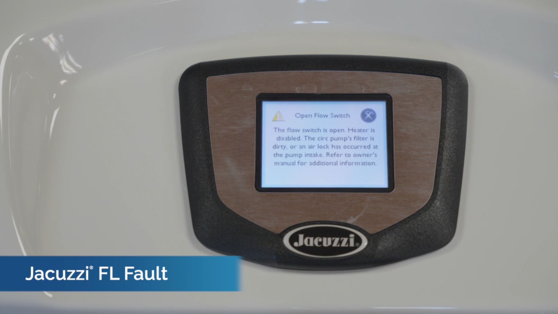 How to troubleshoot FL error in a Jacuzzi® Spa