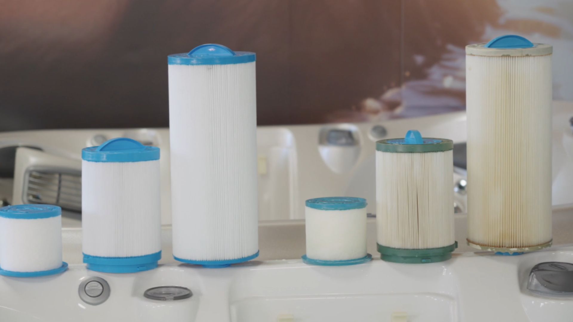 Dirty Jacuzzi filters