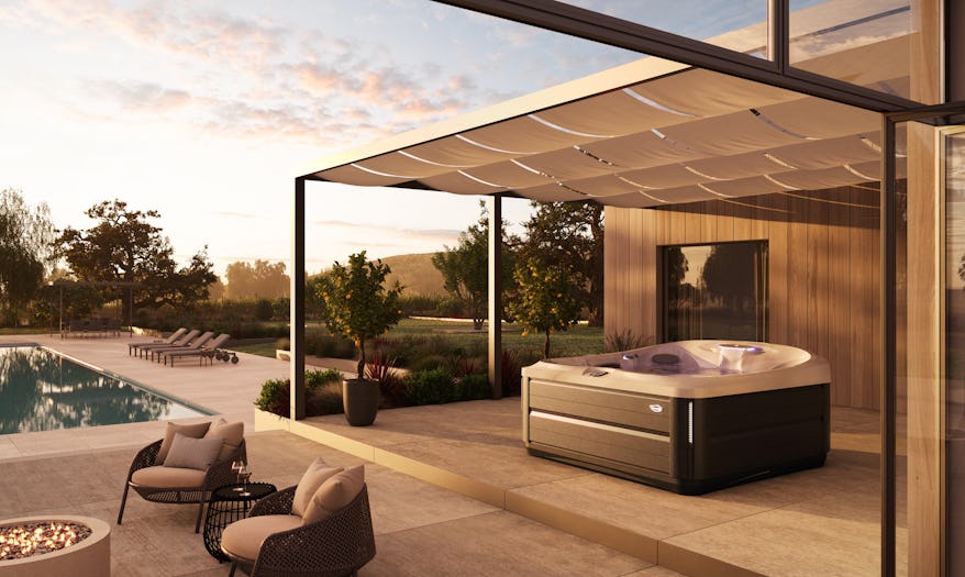 J-485 on a luxurious backyard