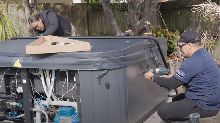 spa technician accessory installation
