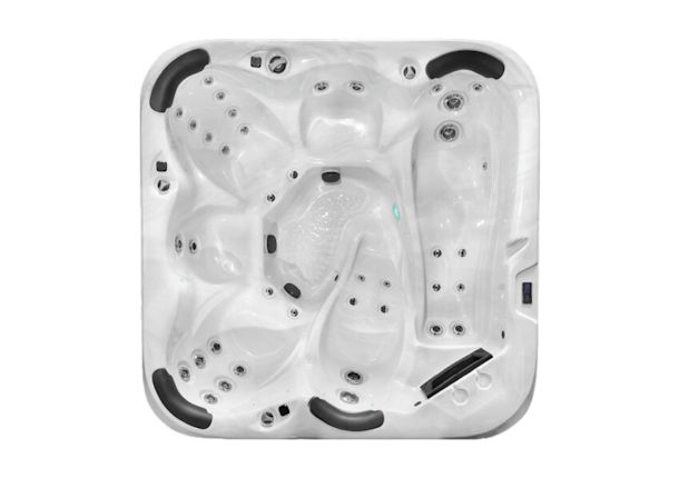 Fisher 7 spa pool top down