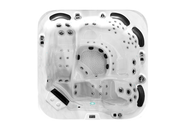 Fisher 8 spa pool top down