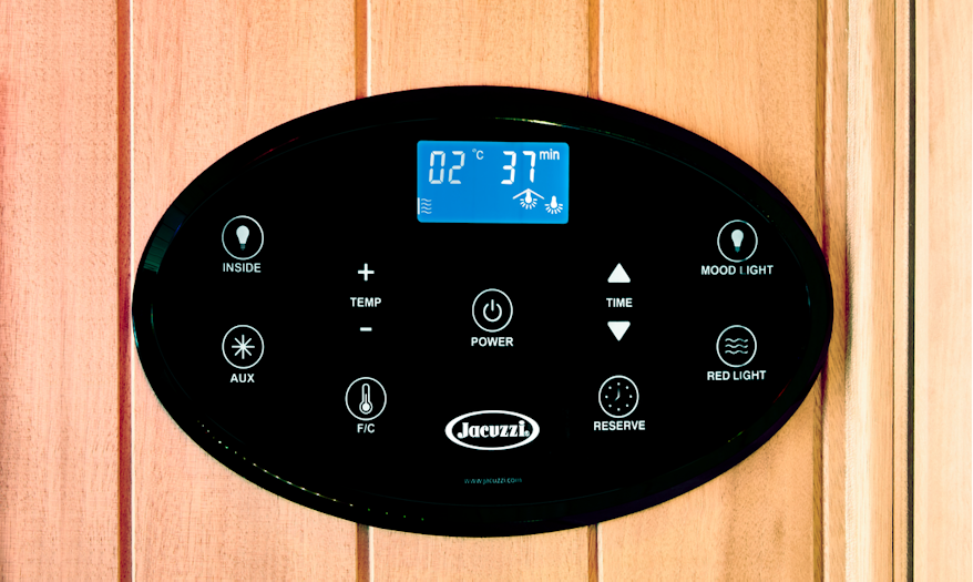 Jacuzzi Sauna control planel