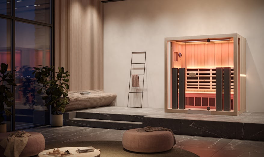 Jacuzzi 3 person sauna in a luxurious home