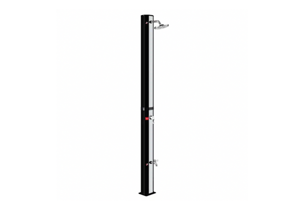 35L Solar Shower black & silver - 2 piece