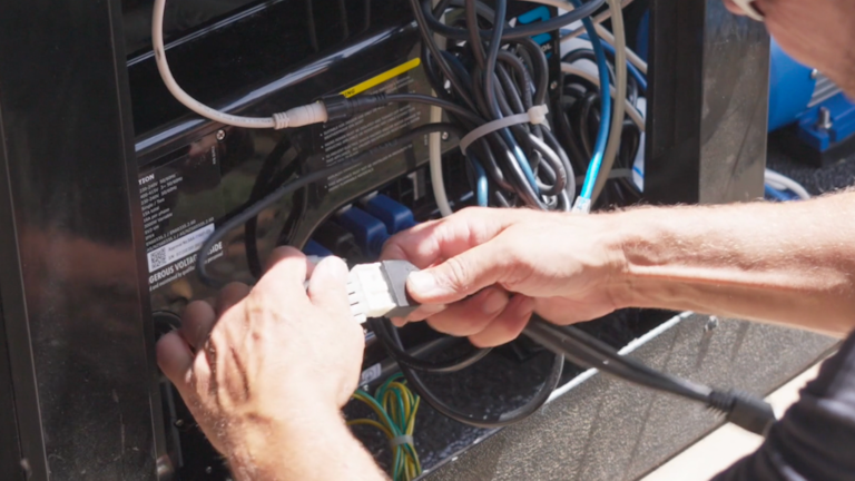Spanet heat pump power connection