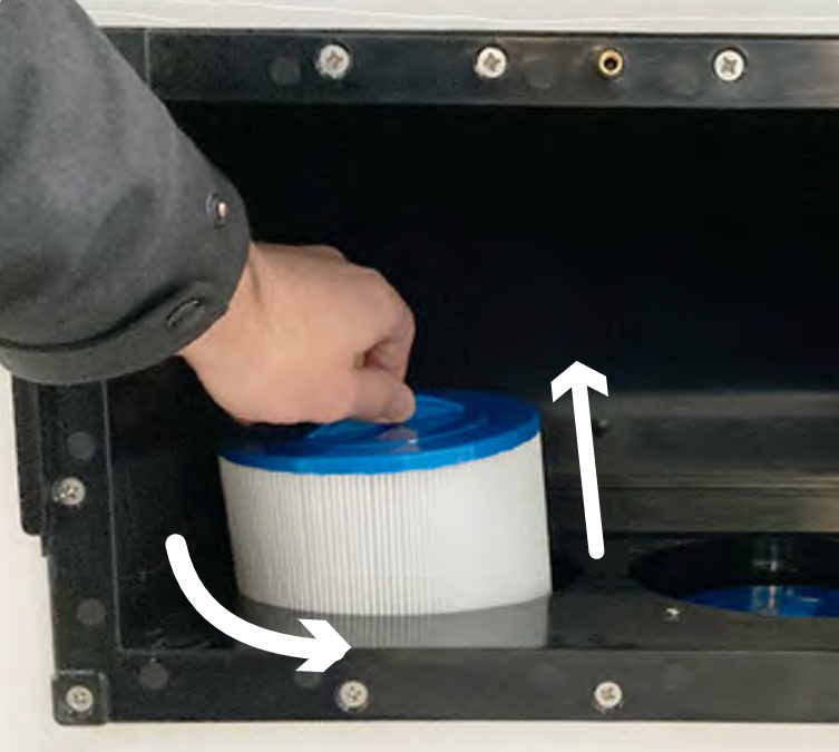 filling two filter spa step 4