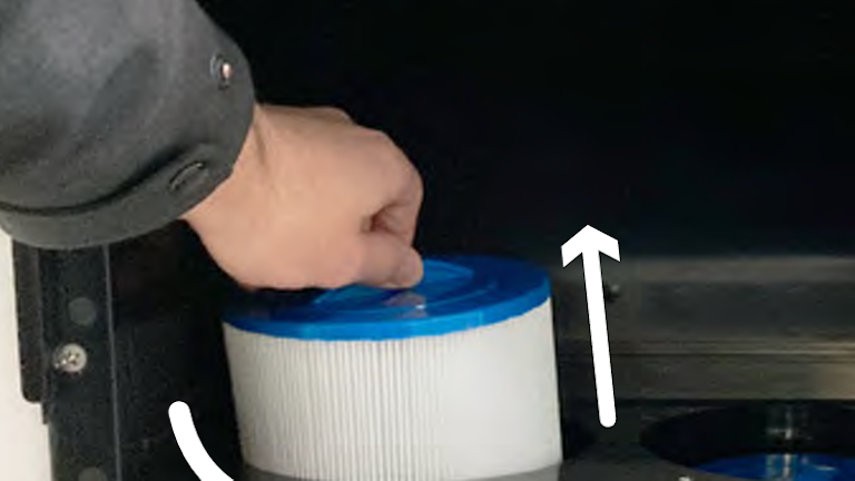 filling two filter spa step 4v