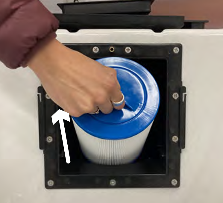 filling  single filter step 5