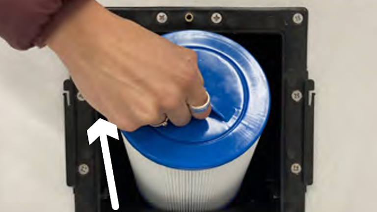 filling single filter spa step 5