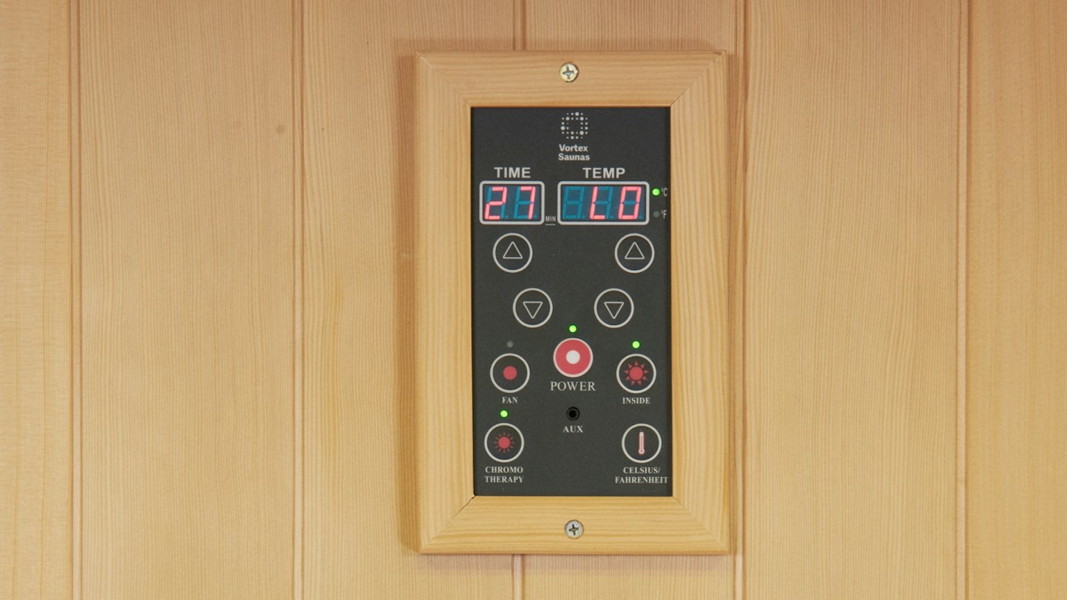 Smart controls in sauna