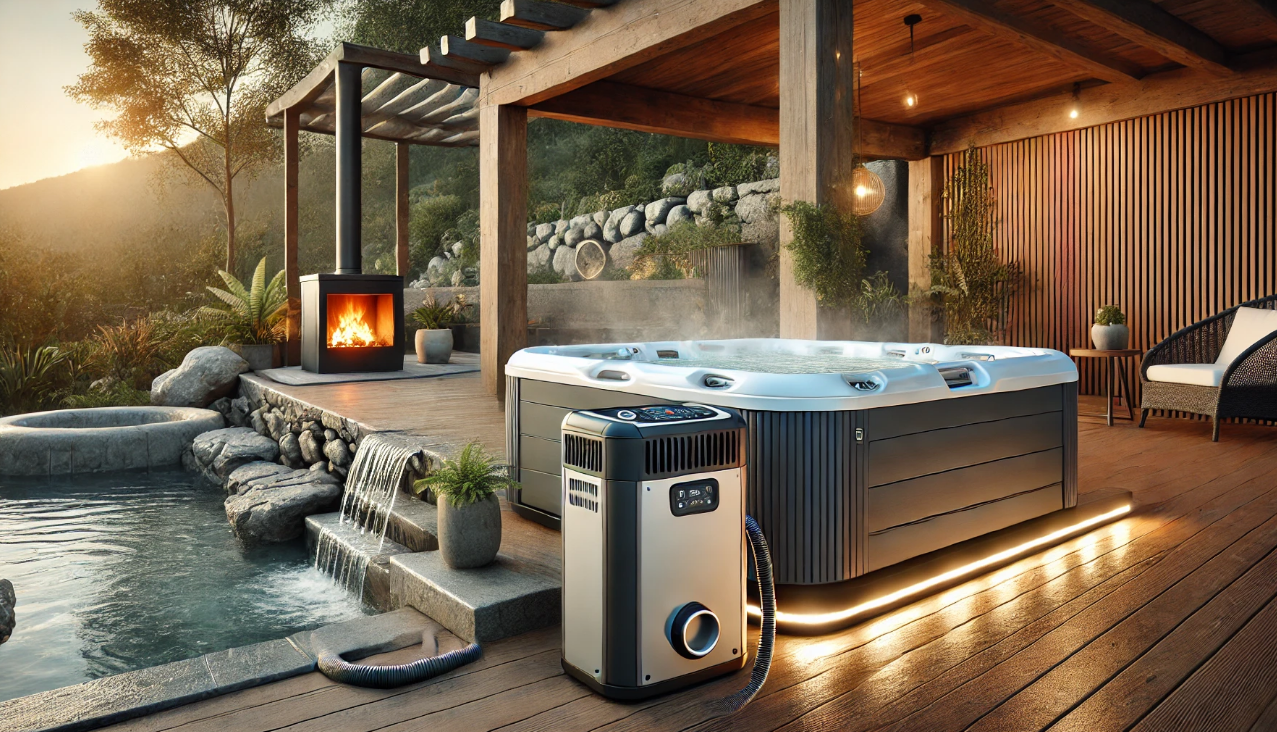 Gas heater for spa pools