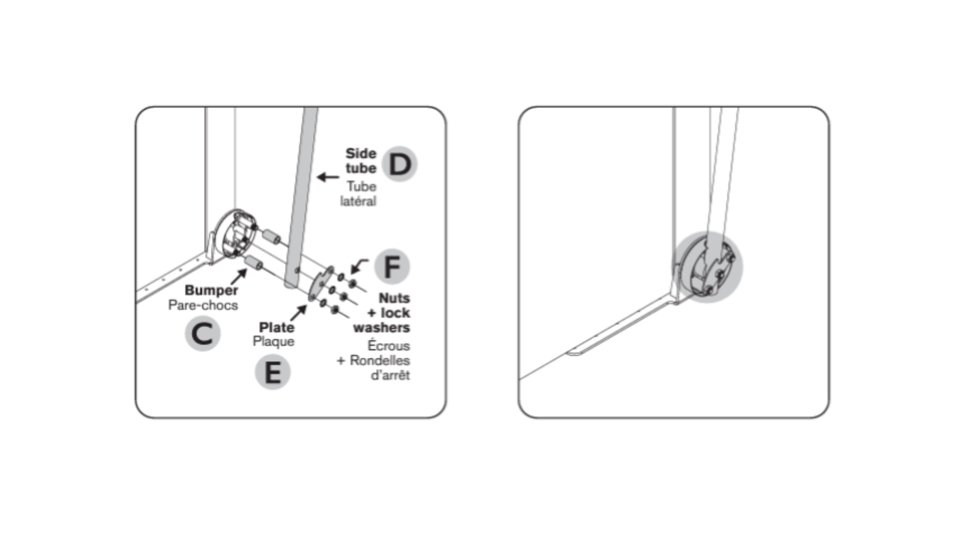 Side Tubes and Bumpers  Deck-mount / Under spa mount