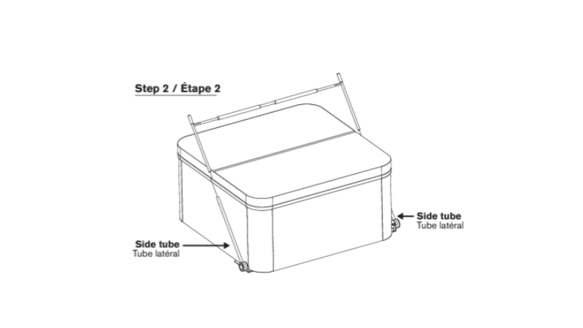Side Tubes Deck-mount / Under spa mount