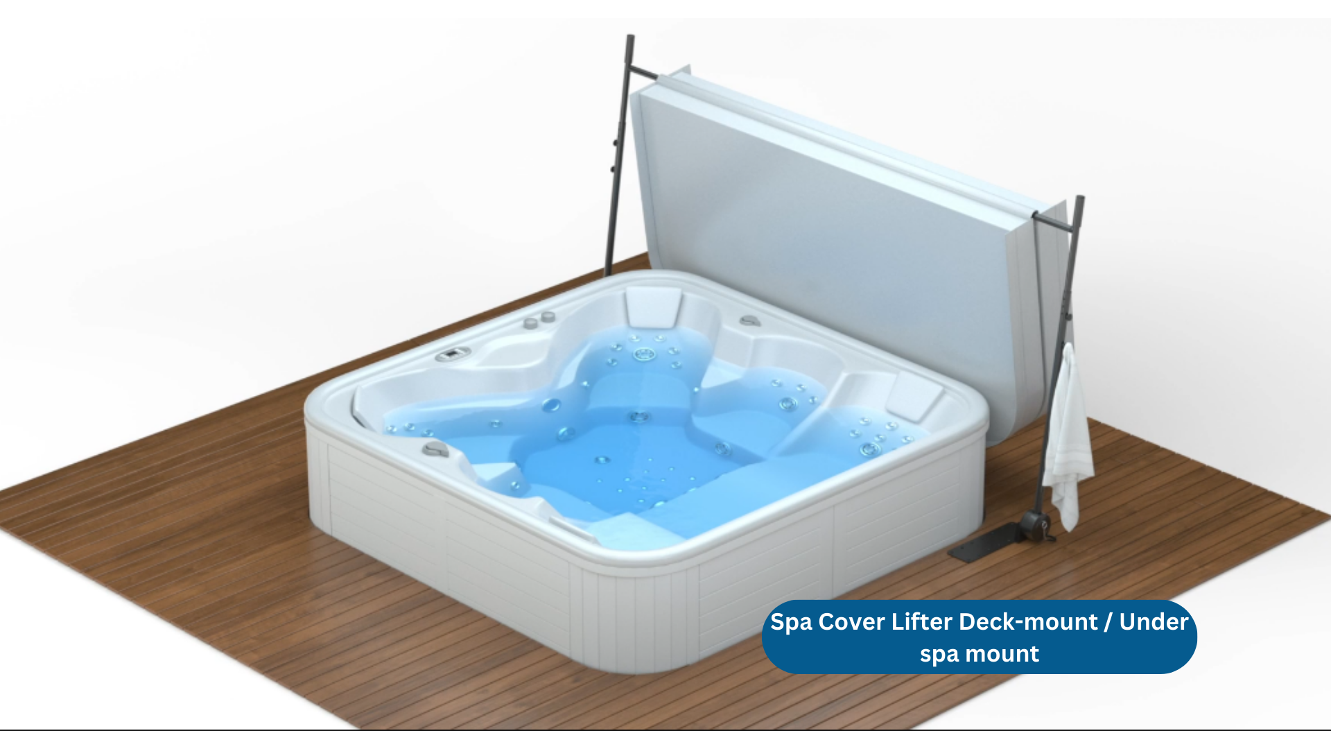 Cover Lifter - Deck-mount or Under spa mount