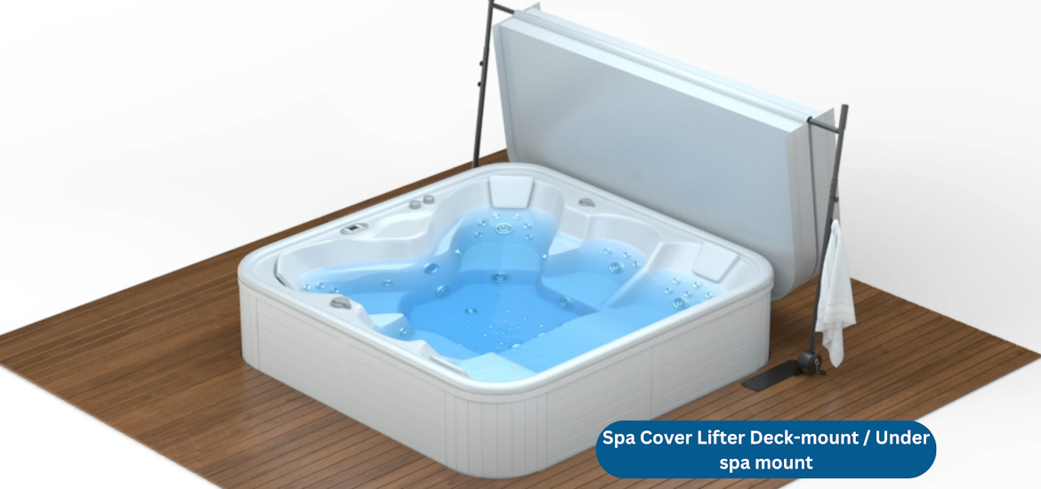 How to install Spa Cover Lifter - Deck-mount or Under spa mount