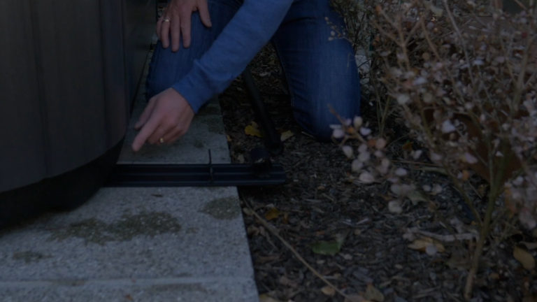 cover lifter bracket under the spa