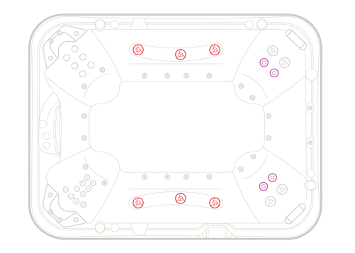 2024 Titanium HP spa pool jet layout diagram