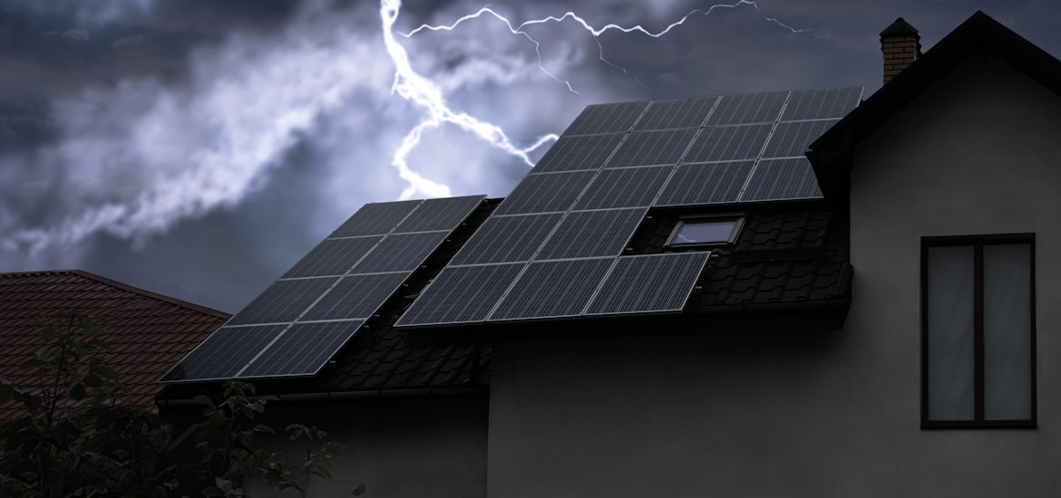 Preparing the spa for an incoming storm