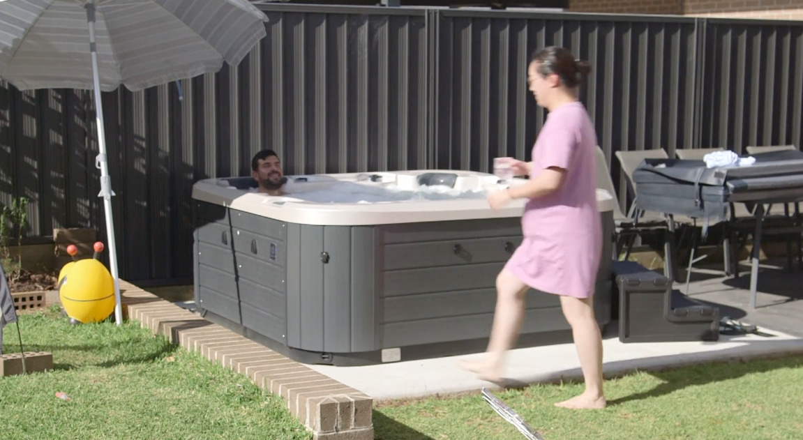 Vortex Mercury Spa backyard Sydney