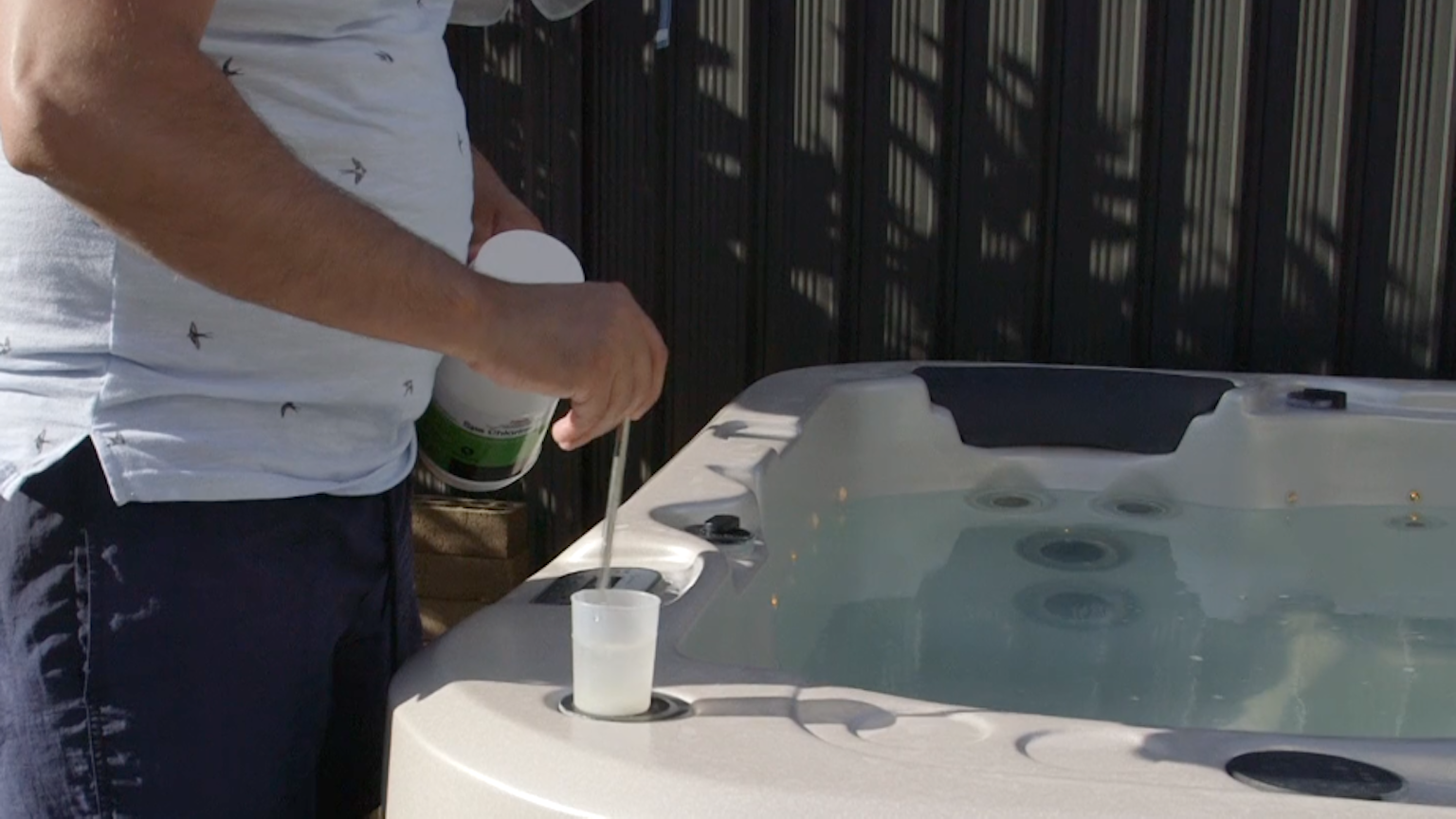 Ph Test in Spa Pool
