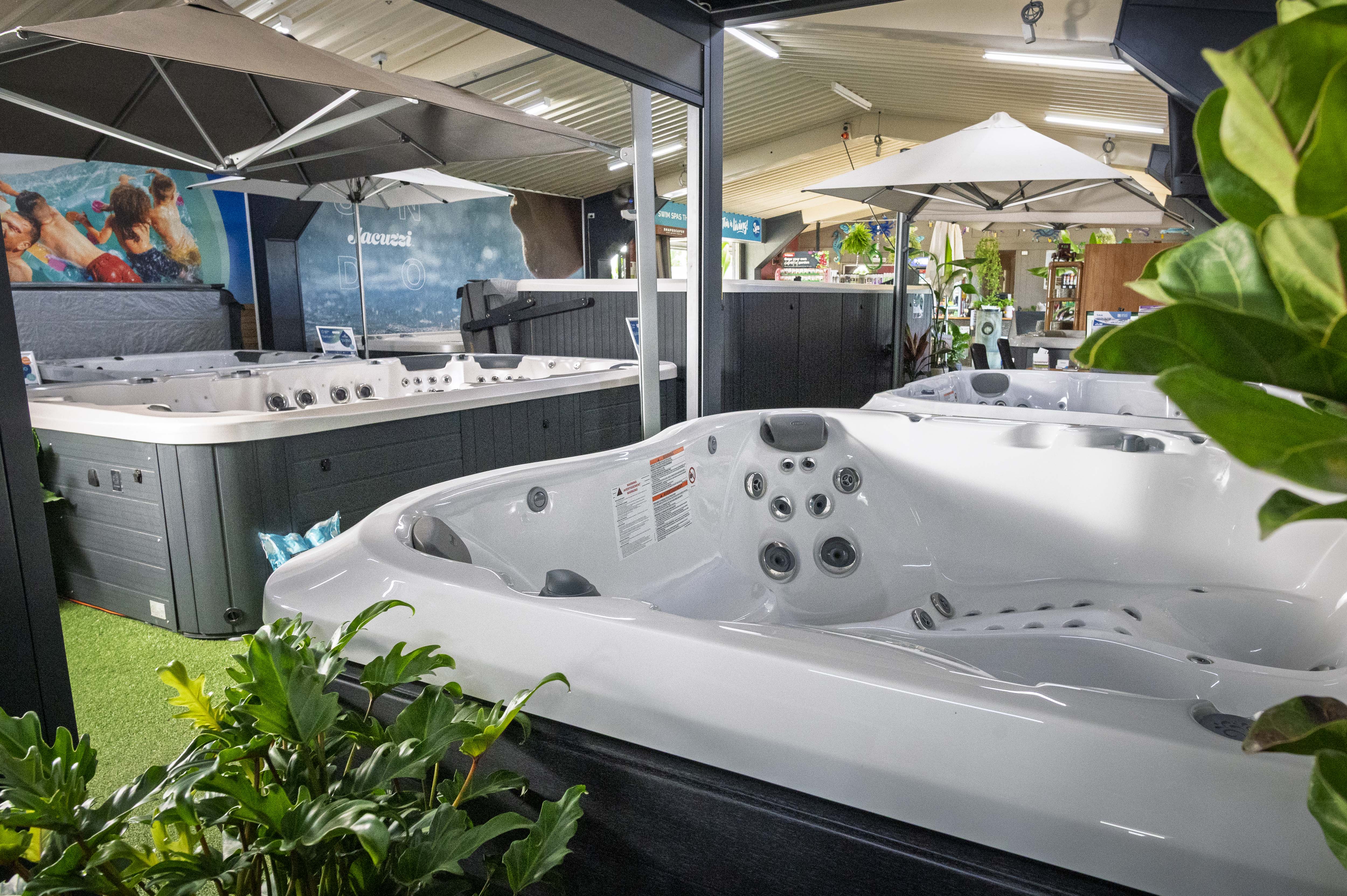 Spa Pool display at Spa World Bundaberg showroom