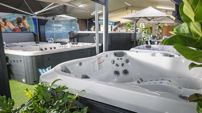 Spa Pool display at Spa World Bundaberg showroom