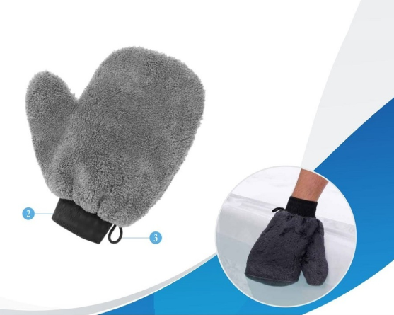 Micro Fibre Cleaning Mitt