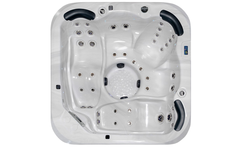 Top down image of the Fisher 5D spa pool