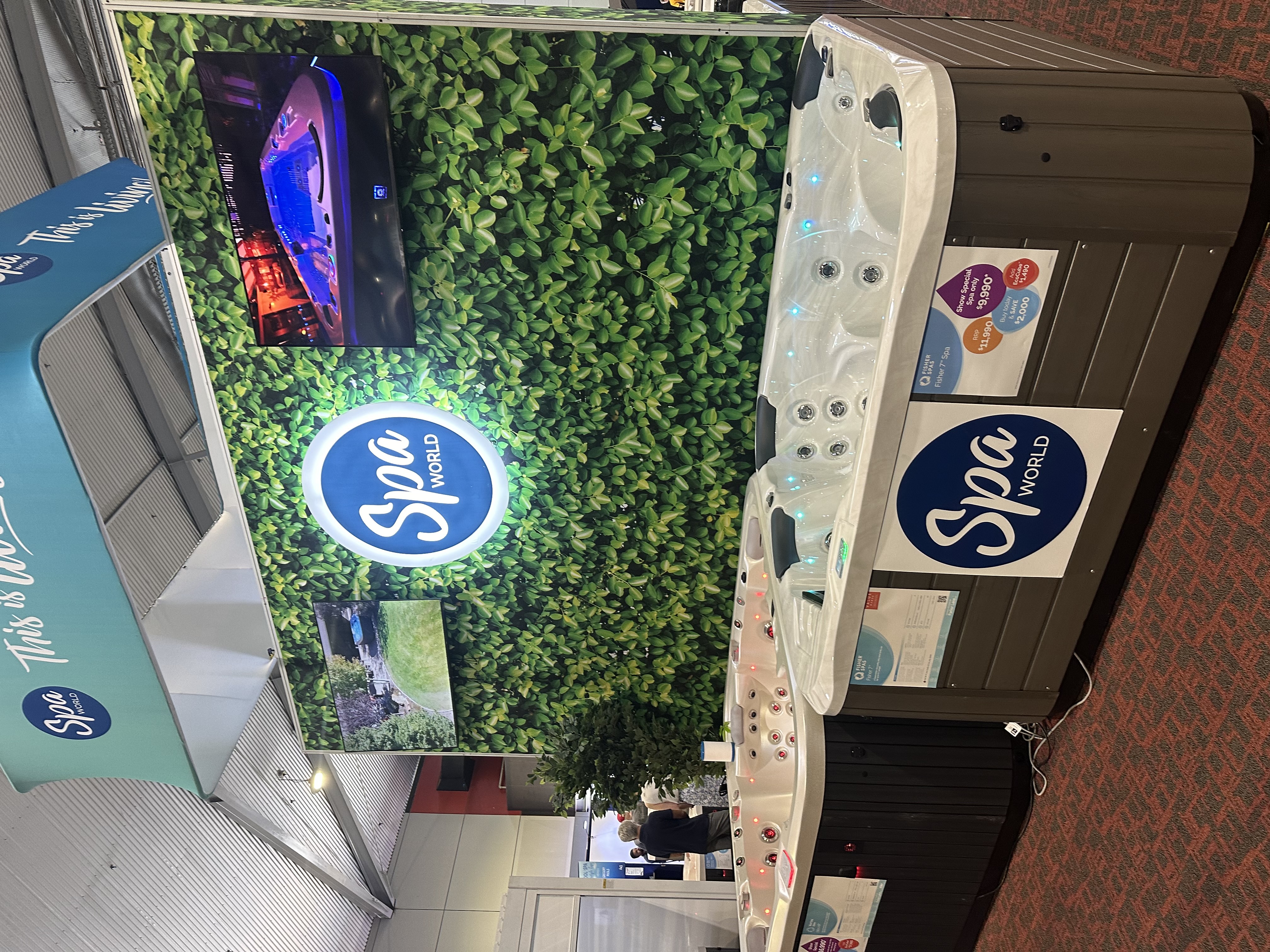 Spa World home show stand