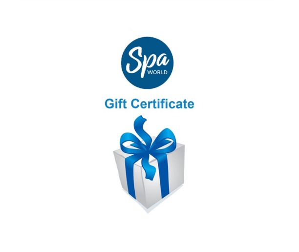 Spa world gift voucher