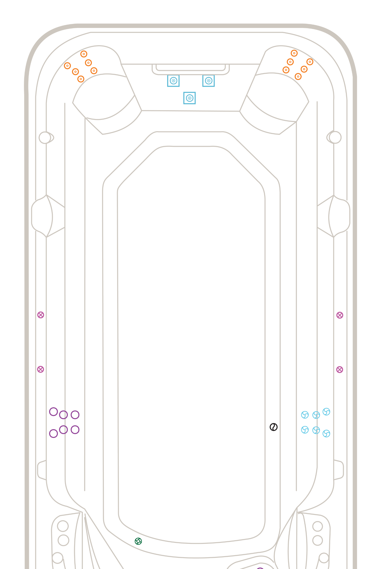 Aquapace Pro Plus Jet Layout