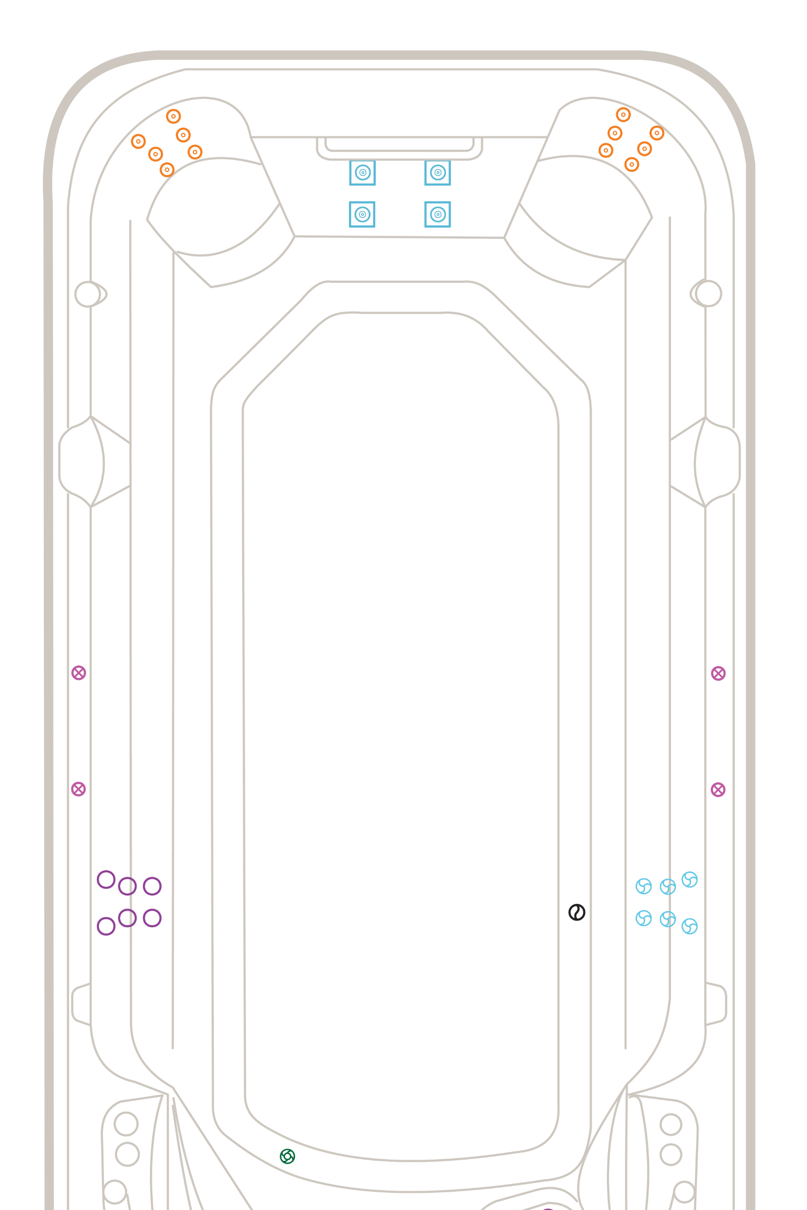Aquapace Extreme jet layout