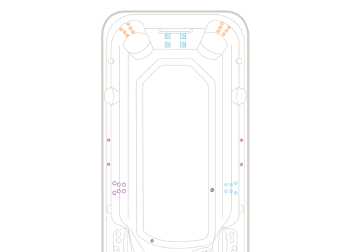 Aquapace Extreme jet layout