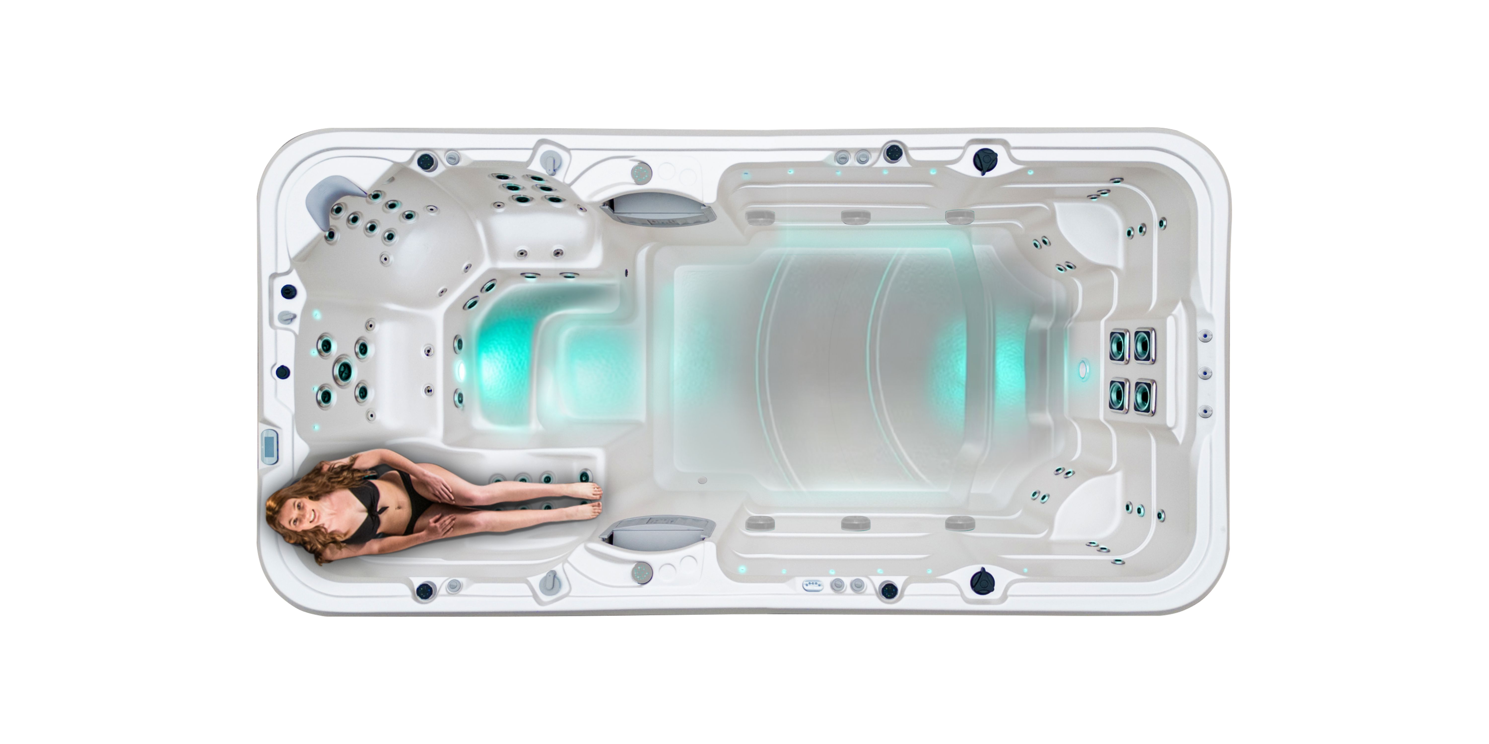 2024 Vortex Aquagym Max Ergonomic Lounger with Foot Massage