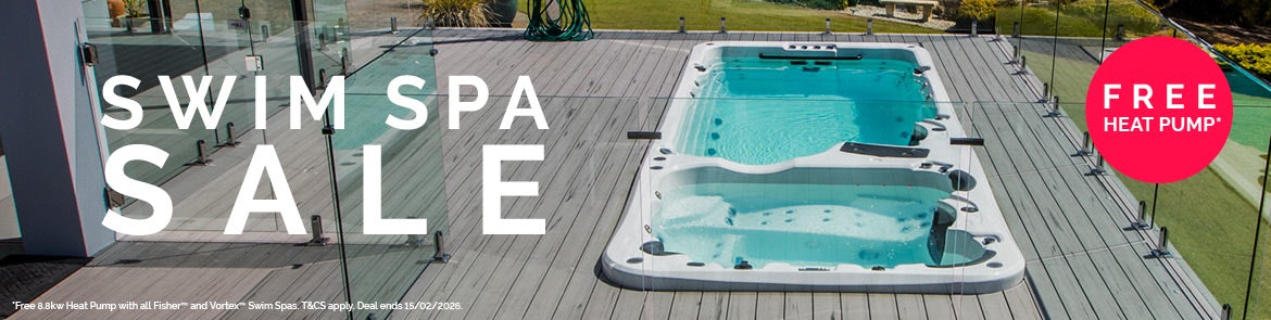Swim Spa Sale - Free Heat Pump (Summer Sale) banner