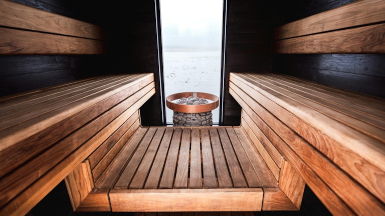 Barrel Sauna bench seats