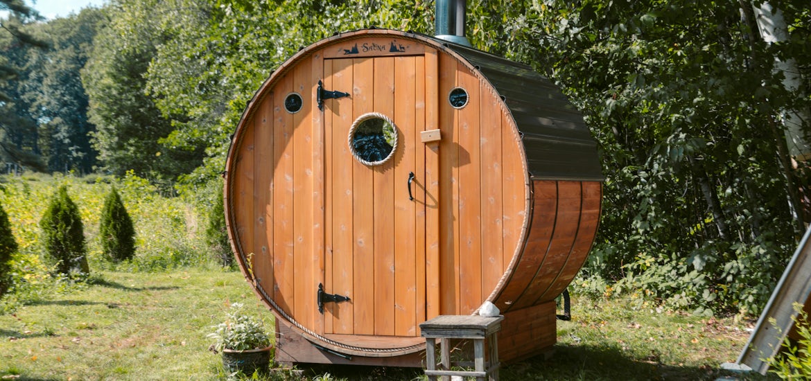 Outdoor Barrel sauna