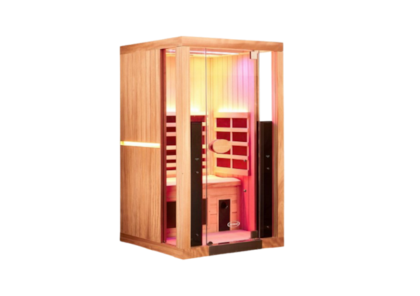 Angled view of the Jacuzzi® 1 Person Infrared Sauna