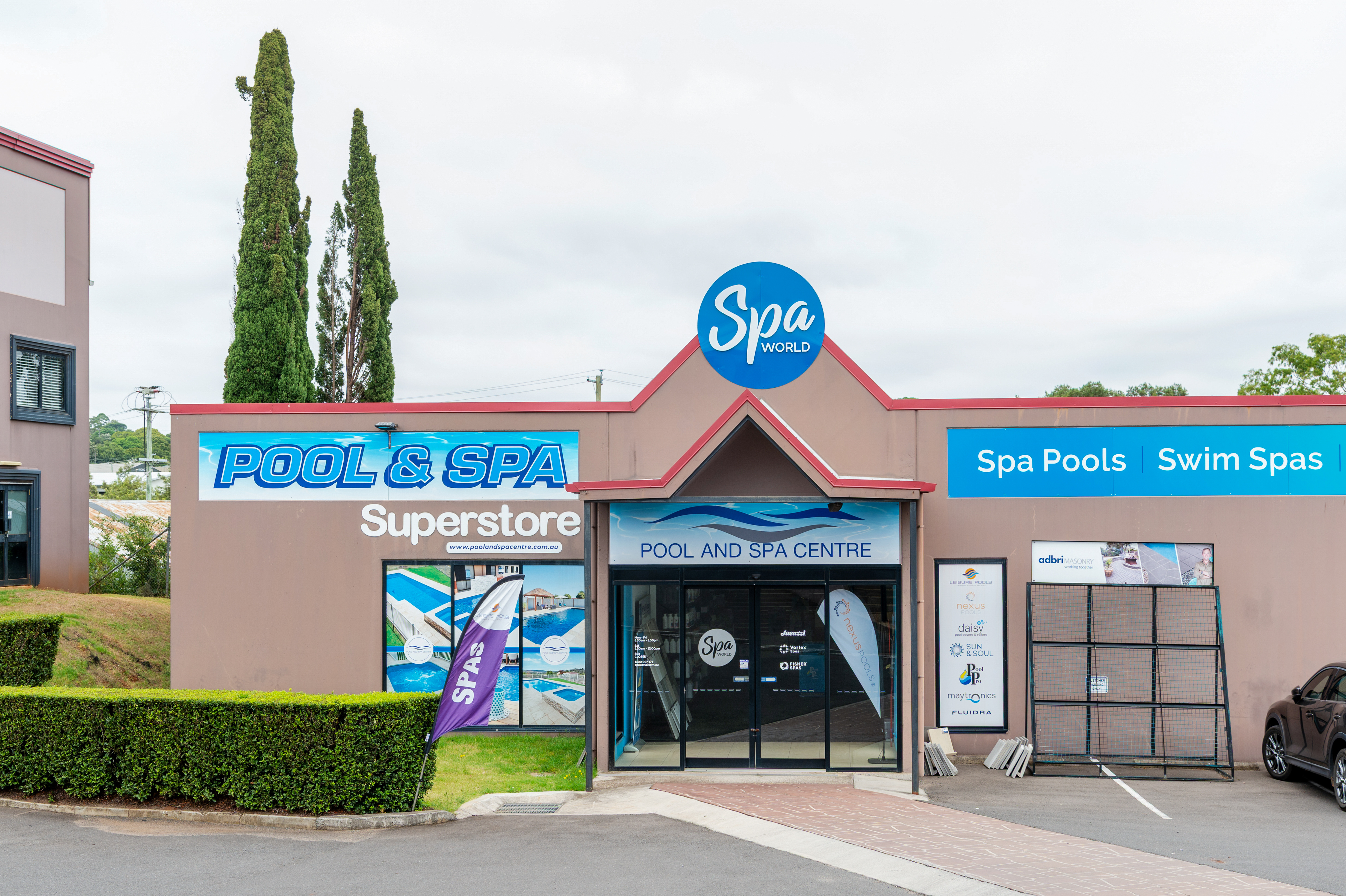 Facade of Spa World Toowoomba
