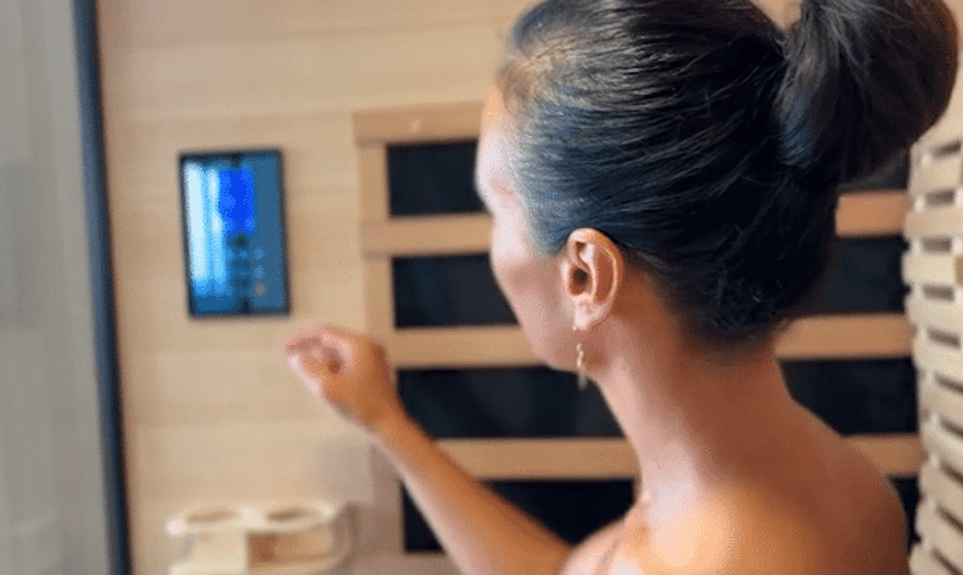 Vortex Prestige Sauna control panel gif