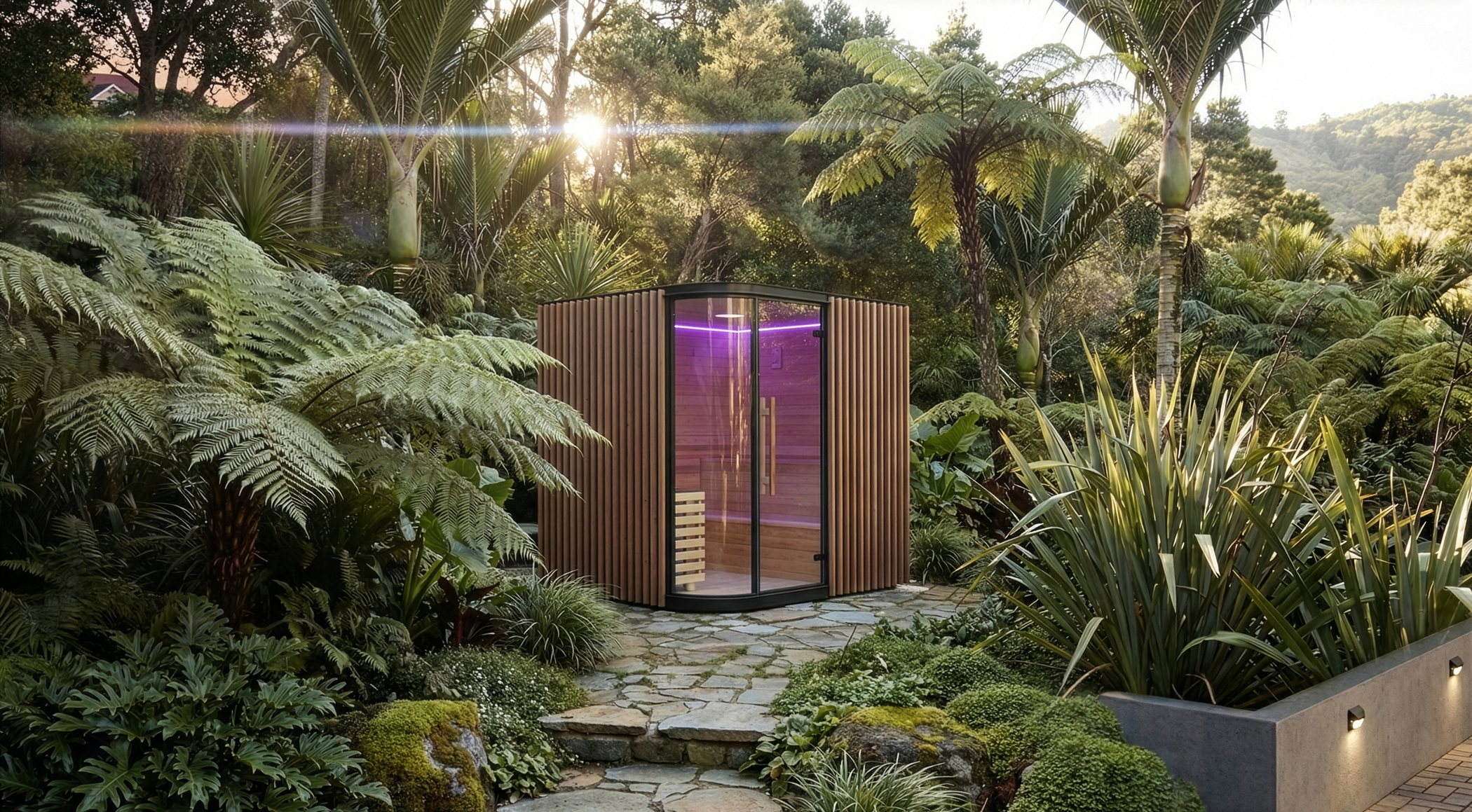 Vortex® Elementa™ Outdoor Sauna in forest setting