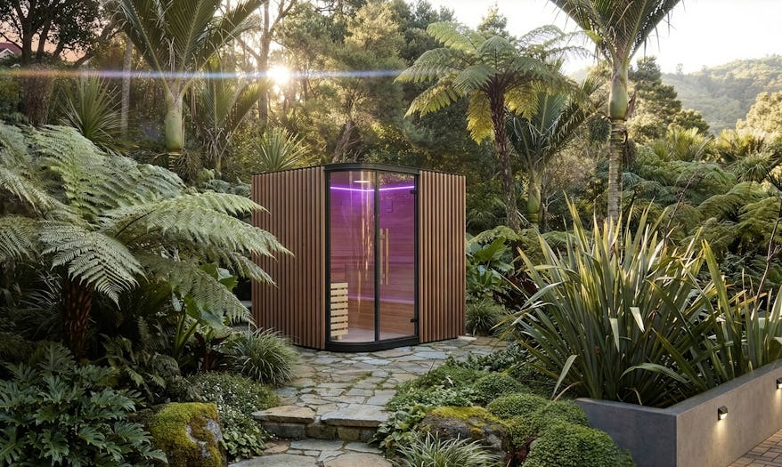 Vortex® Elementa™ Outdoor Sauna in forest setting
