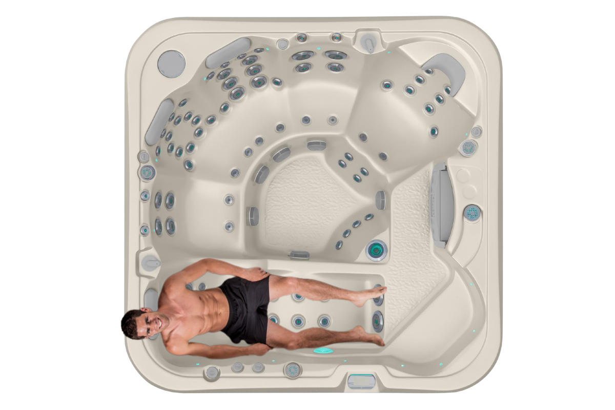 Spectrum spa pool Twin Ergonomic Loungers With Foot Massage