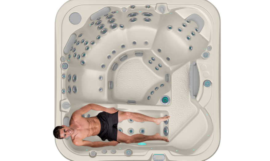 Spectrum spa pool Twin Ergonomic Loungers With Foot Massage